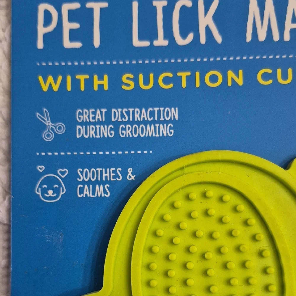 Bark Supply Co. Lime Green Pet Lick Mat With Suction Cups